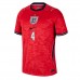 Pánský Fotbalový dres Anglie Declan Rice #4 MS 2026 Venkovní Krátký Rukáv